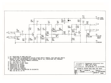 Rickenbacker RG180 schematic circuit diagram